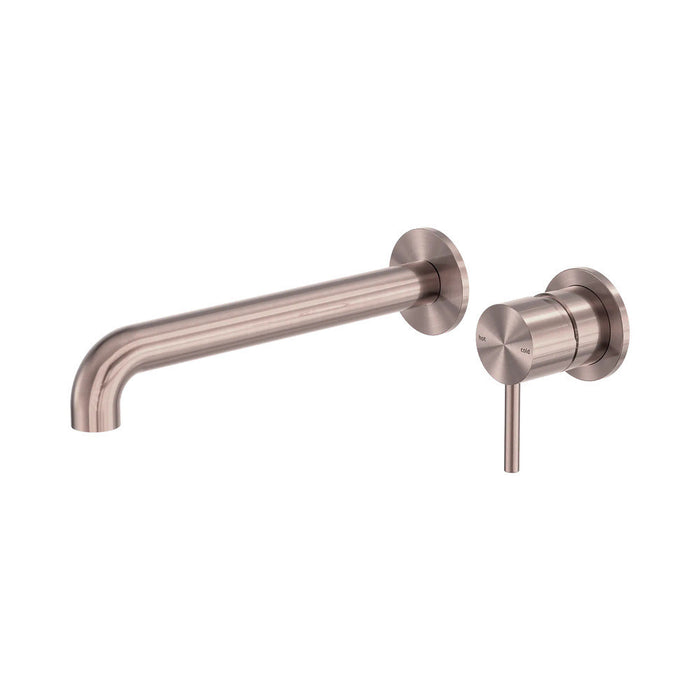 230mm Nero Zen 316L Stainless Steel Separate Back Plate Wall Basin/Bath Mixer
