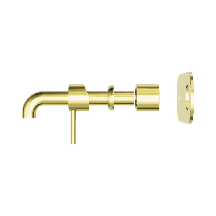 185mm Nero Zen 316L Stainless Steel Wall Basin/Bath Mixer
