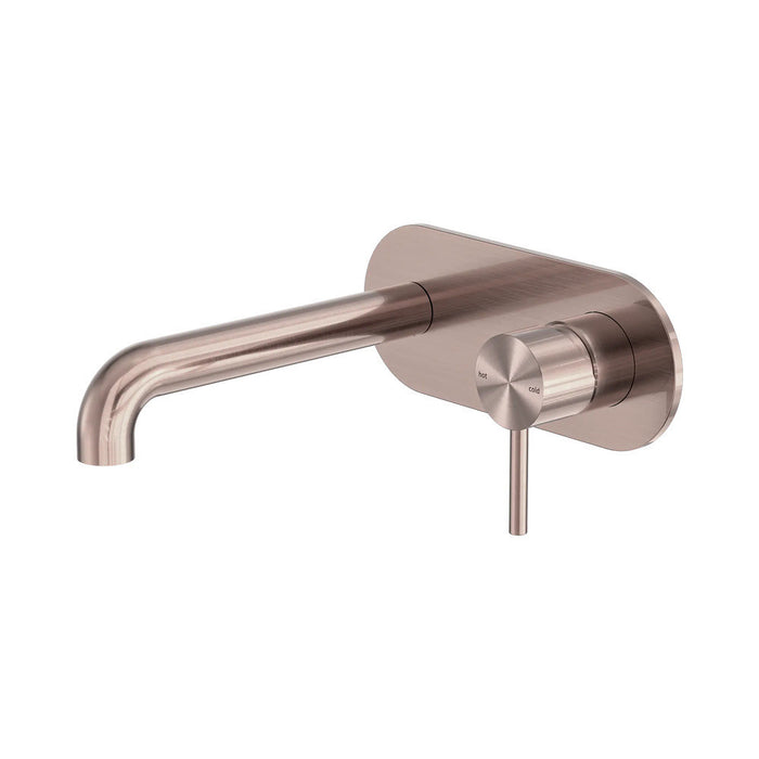 185mm Nero Zen 316L Stainless Steel Wall Basin/Bath Mixer