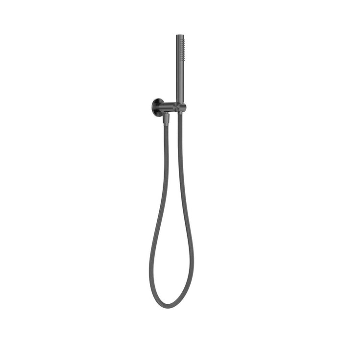 216mm Nero Zen SS316L Round Hand Held Shower On Bracket With Outdoor Shower Hose