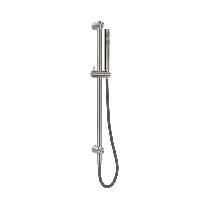 725mm Nero Zen SS316L Round Rail Shower With Outdoor Shower Hose