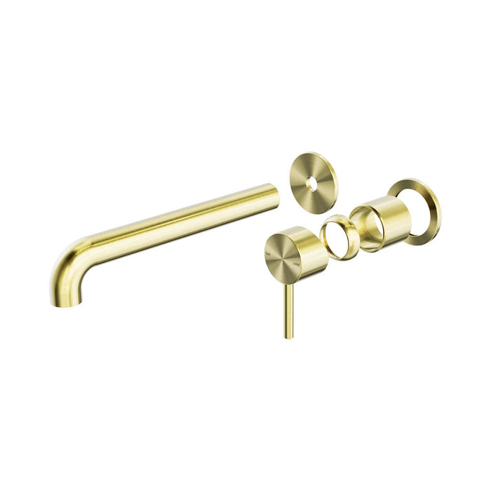 230mm Nero Zen 316L Stainless Steel Separate Back Plate Wall Basin/Bath Mixer