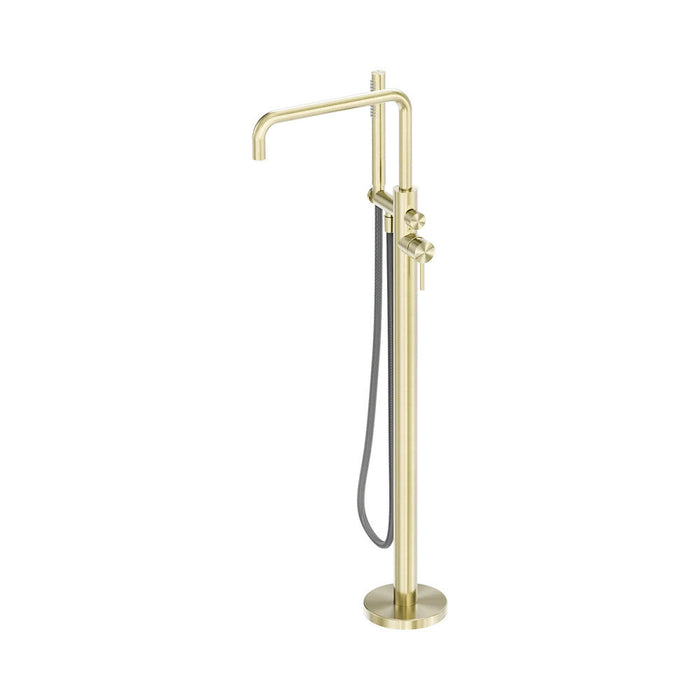 Nero Zen 316L Stainless Steel Freestanding Bath Mixer With Outdoor Shower Hose