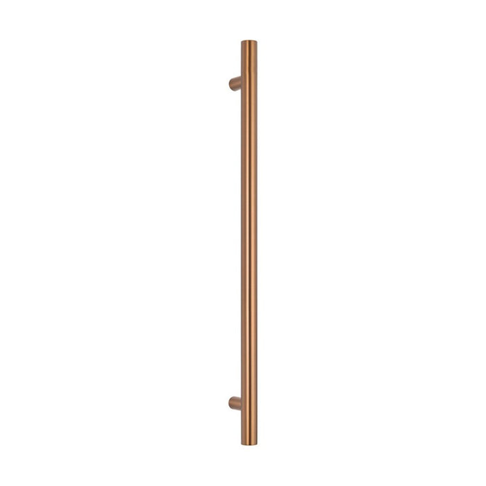 950*40mm Radiant 304 Stainless Steel Vertical Single Round Heated Towel Rail