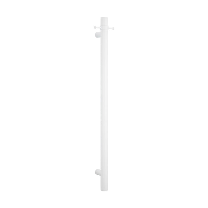 950*40mm Radiant 304 Stainless Steel Vertical Single Round Heated Towel Rail