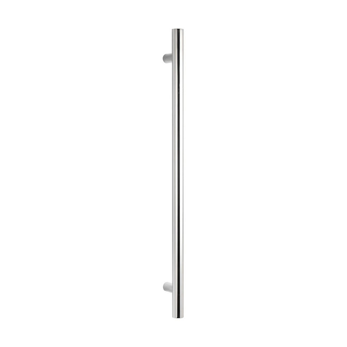950*40mm Radiant 304 Stainless Steel Vertical Single Round Heated Towel Rail