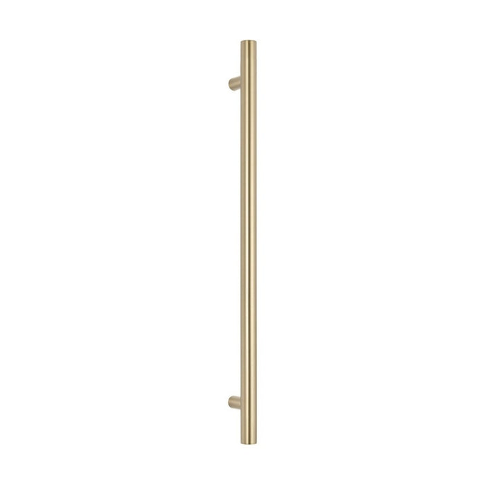 950*40mm Radiant 304 Stainless Steel Vertical Single Round Heated Towel Rail