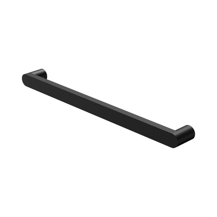 600mm Nero Bianca 240V Stainless Steel Round Single Heated Towel Rail