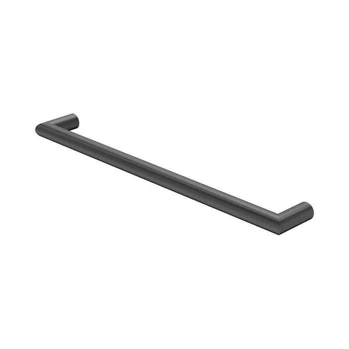 600mm Nero Mecca 240V Stainless Steel Round Single Heated Towel Rail