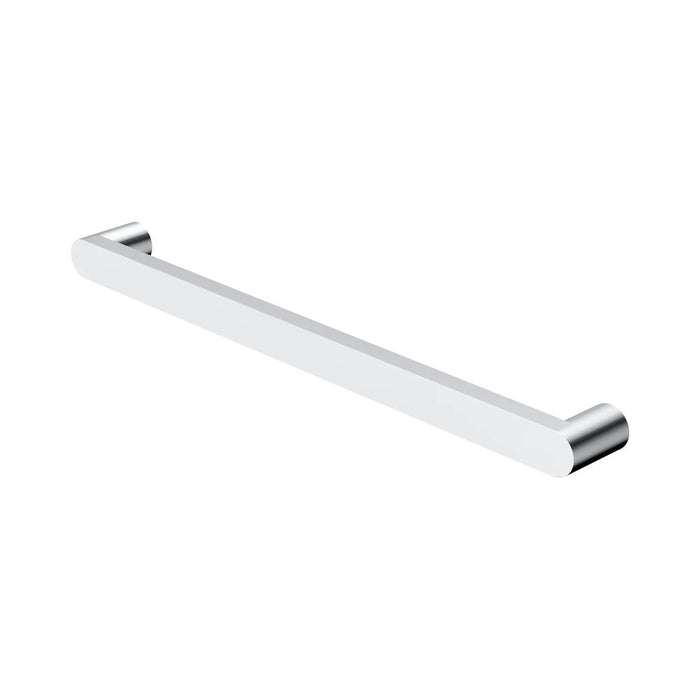 600mm Nero Bianca 240V Stainless Steel Round Single Heated Towel Rail