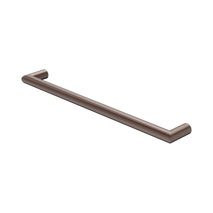600mm Nero Mecca 240V Stainless Steel Round Single Heated Towel Rail