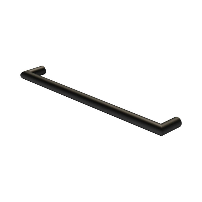 600mm Nero Mecca 240V Stainless Steel Round Single Heated Towel Rail