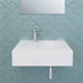 600*425*150mm Fienza Reba Gloss White Ceramic Rectangle Wall Hung Basin