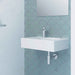 600*425*150mm Fienza Reba Gloss White Ceramic Rectangle Wall Hung Basin