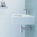 600*425*150mm Fienza Reba Gloss White Ceramic Rectangle Wall Hung Basin