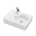 600*425*150mm Fienza Reba Gloss White Ceramic Rectangle Wall Hung Basin