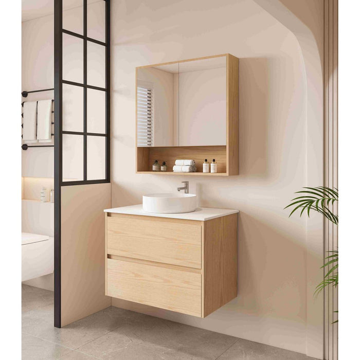 600-1800*450*560mm Mercio Hera Tas Oak MDF Wall Hung Vanity