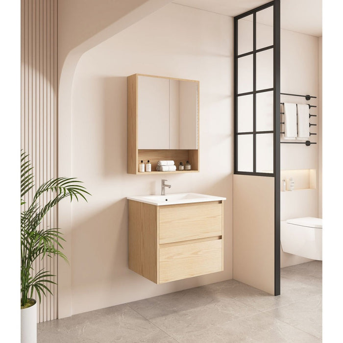 600-1800*450*560mm Mercio Hera Tas Oak MDF Wall Hung Vanity