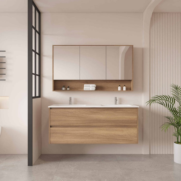 600-1500*450*560mm Mercio Hera Elegant Oak MDF Wall Hung Vanity