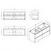600-1500*450*560mm Mercio Hera Elegant Oak MDF Wall Hung Vanity