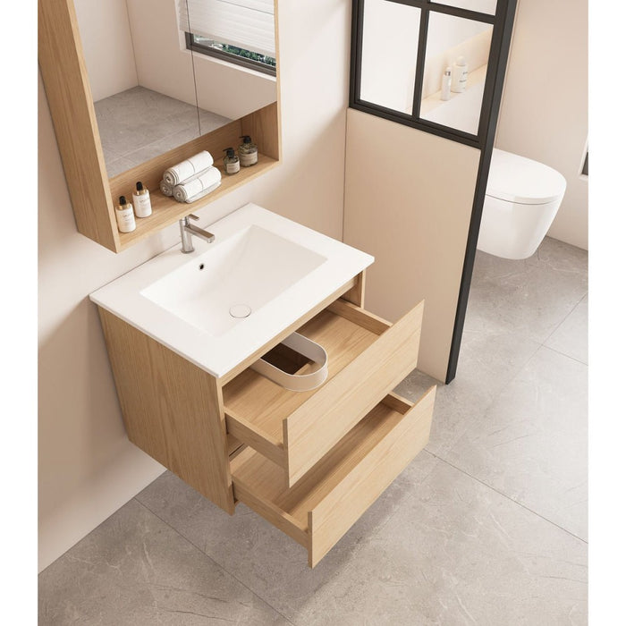 600-1800*450*560mm Mercio Hera Tas Oak MDF Wall Hung Vanity
