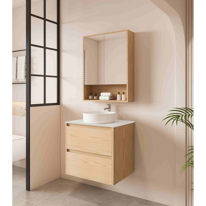 600-1800*450*560mm Mercio Hera Tas Oak MDF Wall Hung Vanity