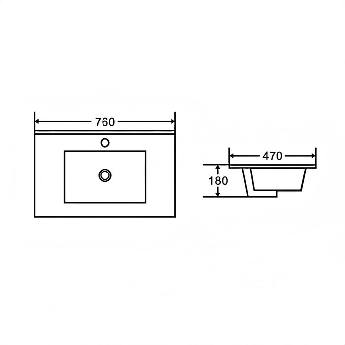 600-1800*450*560mm Mercio Hera Tas Oak MDF Wall Hung Vanity
