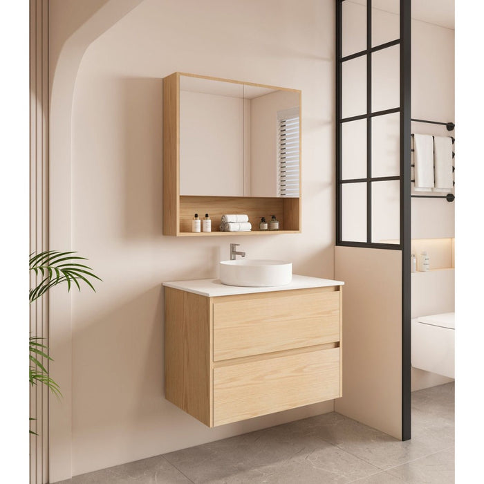 600-1800*450*560mm Mercio Hera Tas Oak MDF Wall Hung Vanity