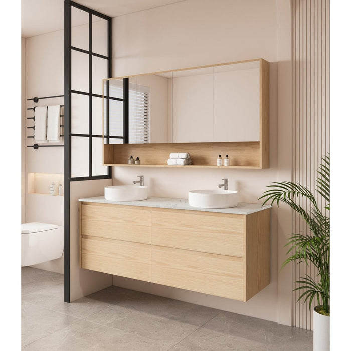 600-1800*450*560mm Mercio Hera Tas Oak MDF Wall Hung Vanity