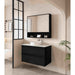 600-1800*450*560mm Mercio Hera Black Oak MDF Wall Hung Vanity
