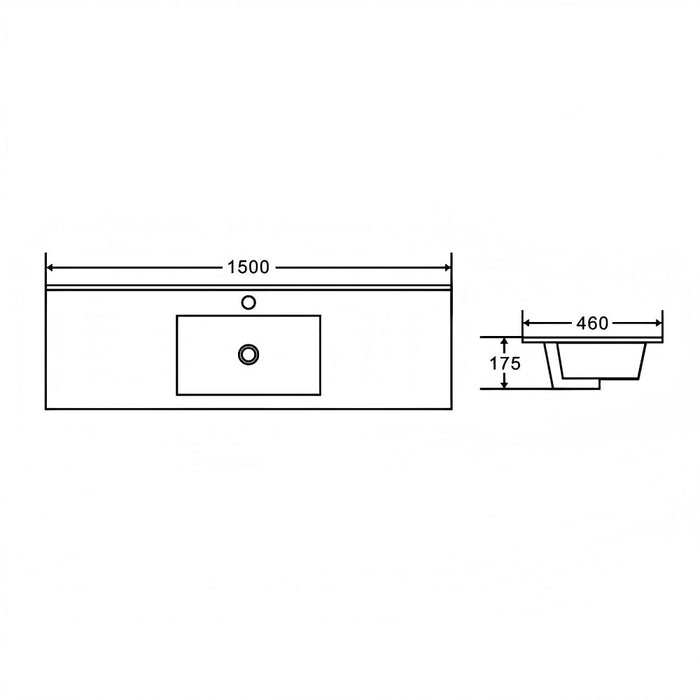 600-1800*450*560mm Mercio Hera Tas Oak MDF Wall Hung Vanity