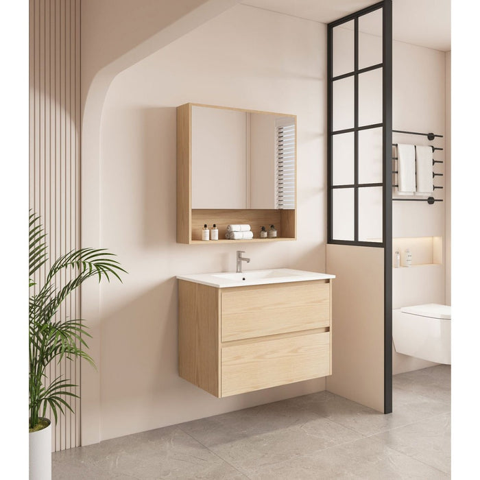 600-1800*450*560mm Mercio Hera Tas Oak MDF Wall Hung Vanity