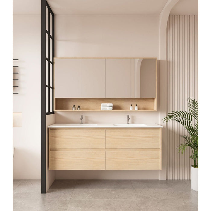 600-1800*450*560mm Mercio Hera Tas Oak MDF Wall Hung Vanity