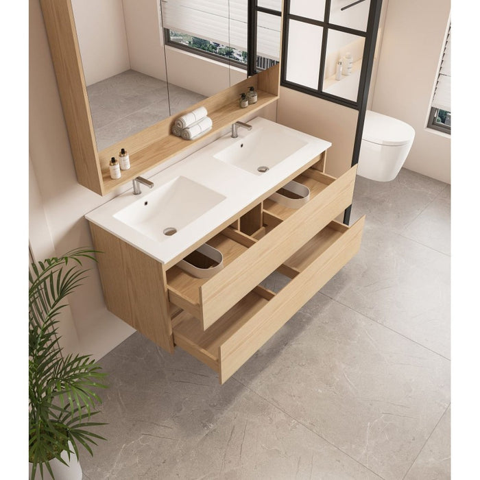 600-1800*450*560mm Mercio Hera Tas Oak MDF Wall Hung Vanity