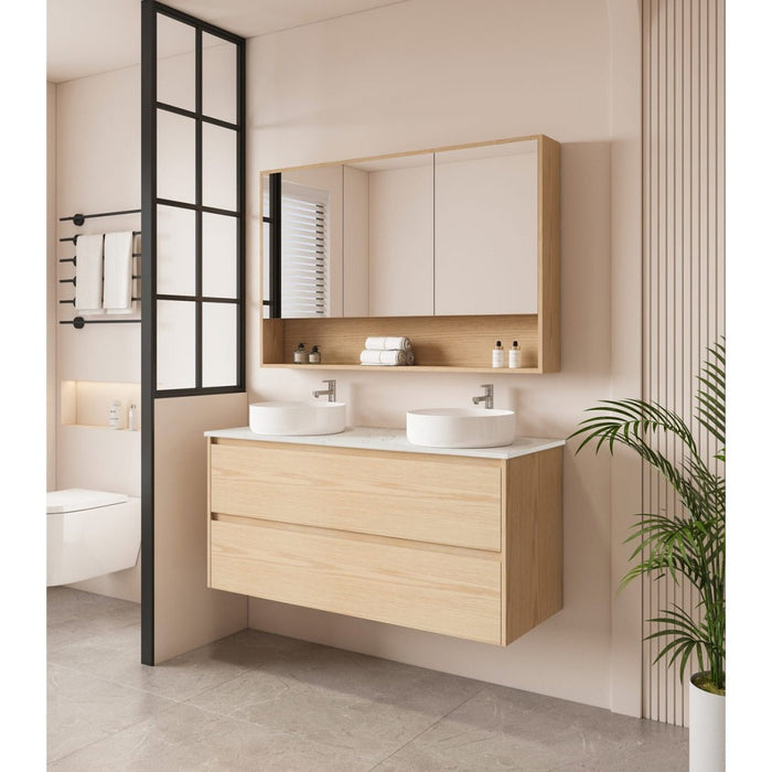 600-1800*450*560mm Mercio Hera Tas Oak MDF Wall Hung Vanity