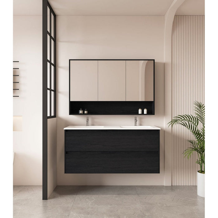 600-1800*450*560mm Mercio Hera Black Oak MDF Wall Hung Vanity