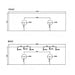 600-1500*450*560mm Mercio Hera Elegant Oak MDF Wall Hung Vanity