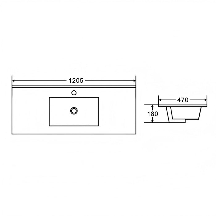 600-1800*450*560mm Mercio Hera Tas Oak MDF Wall Hung Vanity