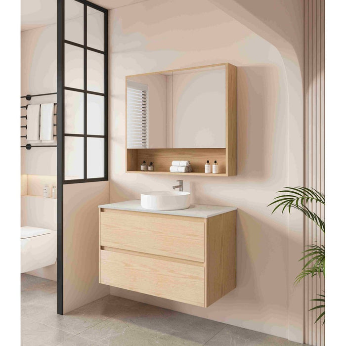 600-1800*450*560mm Mercio Hera Tas Oak MDF Wall Hung Vanity