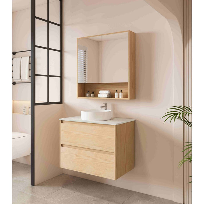600-1800*450*560mm Mercio Hera Tas Oak MDF Wall Hung Vanity