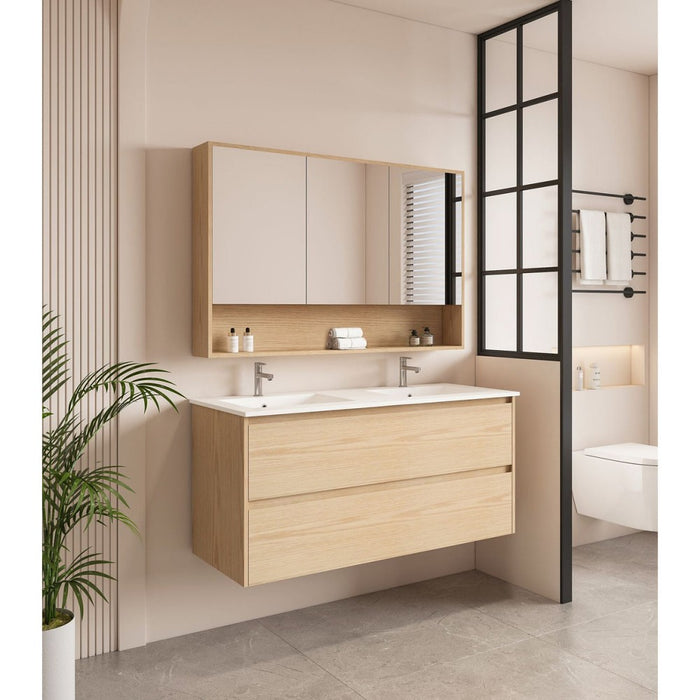 600-1800*450*560mm Mercio Hera Tas Oak MDF Wall Hung Vanity