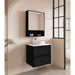 600-1800*450*560mm Mercio Hera Black Oak MDF Wall Hung Vanity