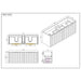 600-1500*455*830mm Infinity Thena White High-Moisture Resistant Plywood Fluted Wall Hung Bathroom Vanity