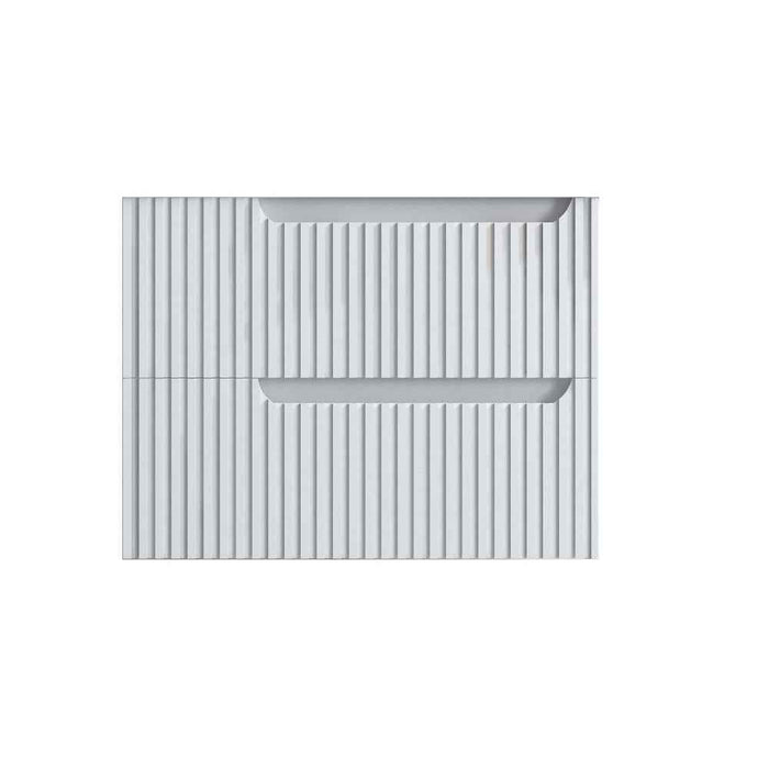 600-1500*455*830mm Infinity Sersi White High-Moisture Resistant Plywood Fluted Wall Hung Bathroom Vanity