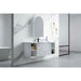 600-1500*455*830mm Infinity Sersi White High-Moisture Resistant Plywood Fluted Wall Hung Bathroom Vanity