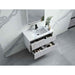 600-1500*455*830mm Infinity Sersi White High-Moisture Resistant Plywood Fluted Wall Hung Bathroom Vanity