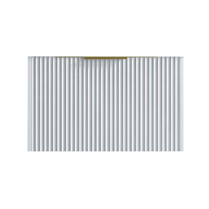 600-1500*455*830mm Infinity Thena White High-Moisture Resistant Plywood Fluted Wall Hung Bathroom Vanity