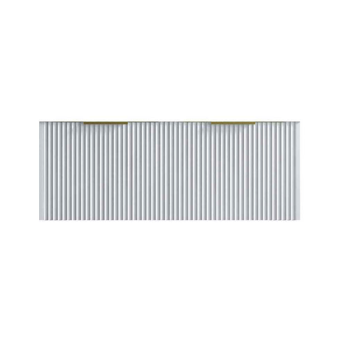 600-1500*455*830mm Infinity Thena White High-Moisture Resistant Plywood Fluted Wall Hung Bathroom Vanity