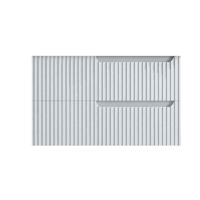 600-1500*455*830mm Infinity Sersi White High-Moisture Resistant Plywood Fluted Wall Hung Bathroom Vanity