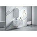 600-1500*455*830mm Infinity Sersi White High-Moisture Resistant Plywood Fluted Wall Hung Bathroom Vanity